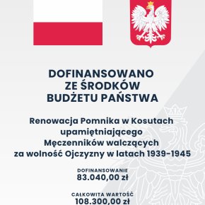 Gminna Biblioteka Publiczna w Staninie - Renowacja Pomnika w Kosutach